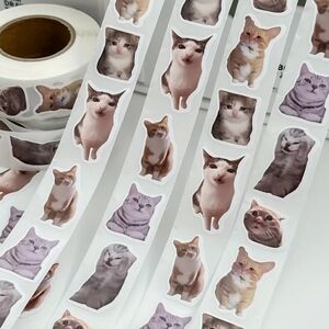Cat Sticker Roll - Multicolor